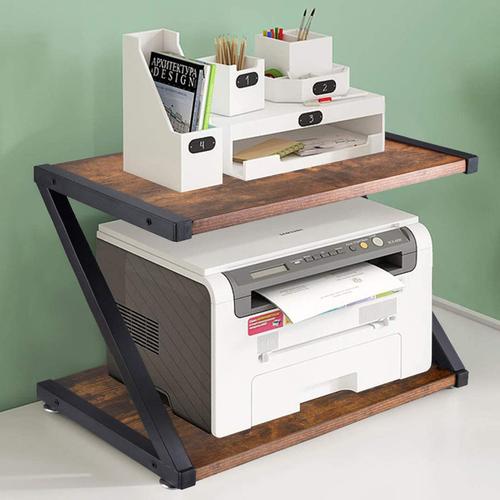 置物架家用办公打印机架子多层复印机架办公桌主机箱收纳架